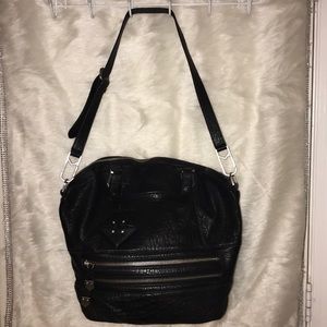 Allibelle Black Leather Satchel